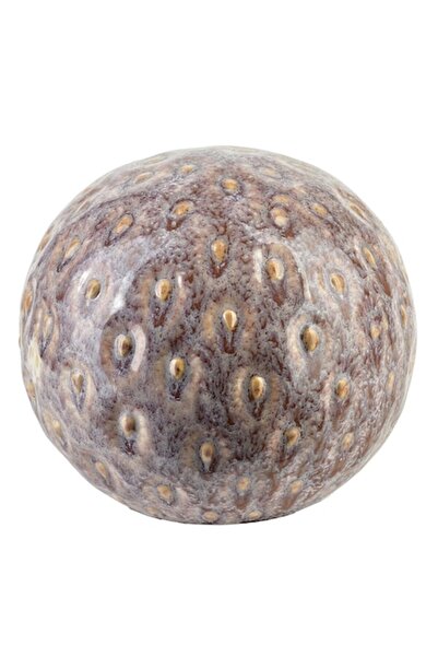 MONDEX SAGGIO STRAWBERRY Decorative Ball, Ceramic, 10x10x9 cm, Beige-Brown
