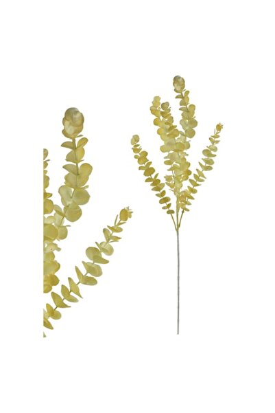 MONDEX Creangă de eucalipt artificială 80 cm, Mondex, verde mat, decorativă