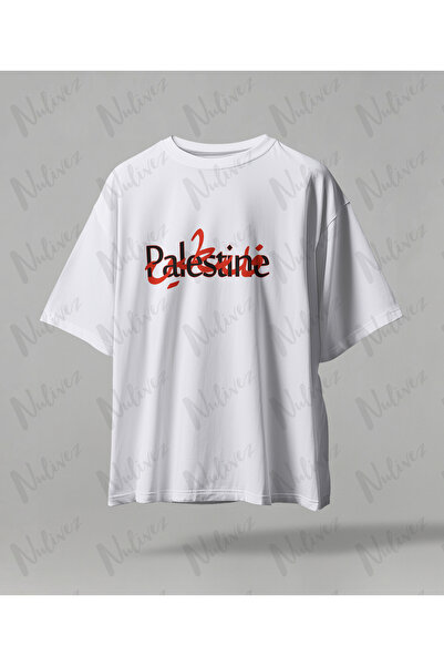 Nulivez Palestine Design Printed High Quality Compact Unisex Oversize T-Shirt