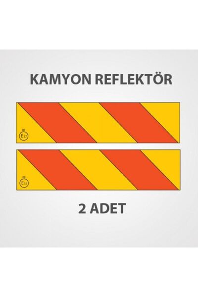 evimdeyokyok Truck Rear Marker Reflector Metal Hair Material Cross