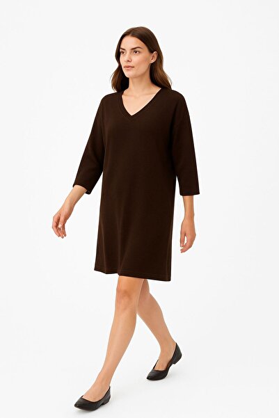 Rouge basıc Thessaloniki V-Neck Dress