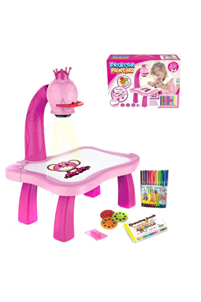 OEM Masă de desen cu proiector și holograme, roz