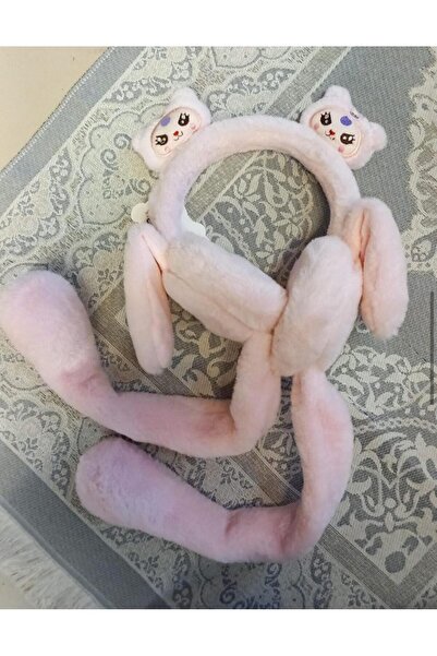 skycott سماعات أذن قطيفة على شكل أرنب شتوي مع مضخة وصوت