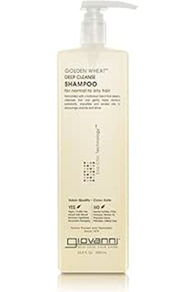 Giovanni Eco Chic Golden Wheat Shampoo - Deep Cleansing With Botanical Oils, ...