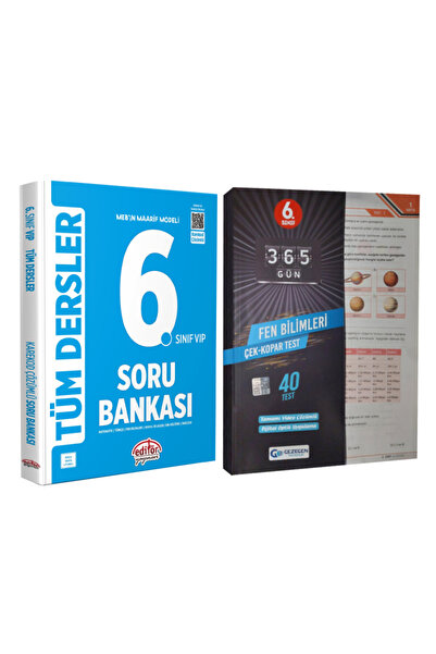 Editör Yayınevi MEB Maarif Modeli 6. Sınıf Tüm Dersler Soru Bankası+Fen Bilim...