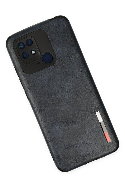 NewFace Nrzsnt Xiaomi Redmi 10C Case Loop Leather Silicone (172214) - Navy Blue