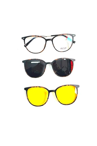 Avva 2117 C2 Polarized & Antifar Clip-On Women's Sunglasses