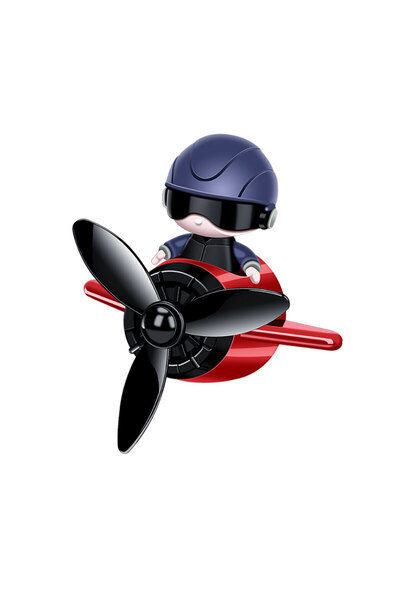 OEM Car Air Diffuser PILOT with Rotating Propeller | 3 Scents | Red | Vent Clip