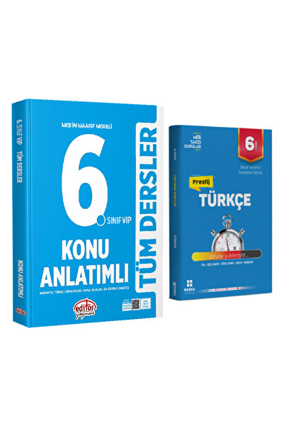 Editör Yayınevi MEB Maarif Modeli 6. Sınıf Tüm Dersler Konu Anlatımlı+Türkçe ...