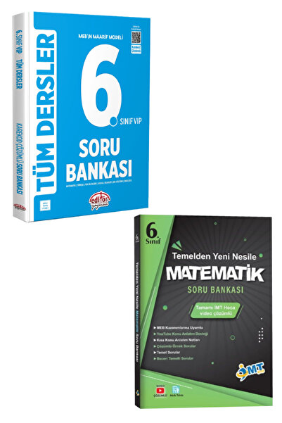 Editör Yayınevi MEB Maarif Modeli 6. Sınıf Tüm Dersler Soru Bankası+Tonguç Ma...