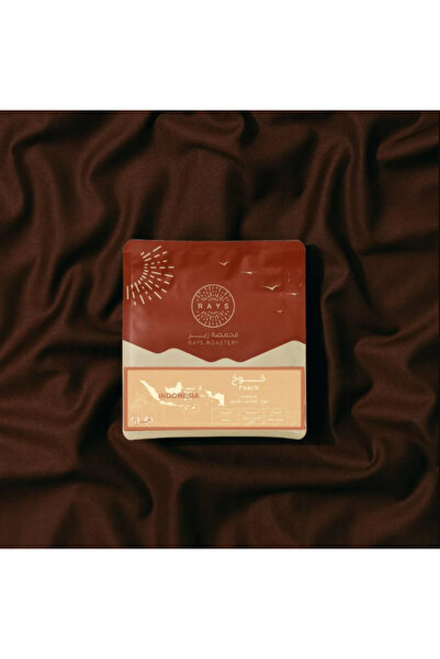 Jarrah قهوة إندونيسية خاصة بنكهة الخوخ 125 غ - أبسينيا أرابيكا، منشأ واحد مع فاكهة استوائية