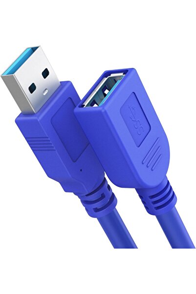 Derwell 1 Metre Usb 3.0 Uzatma Yüksek Hız Usb Uzatma Kablosu Uzatıcı Ara Kabl...
