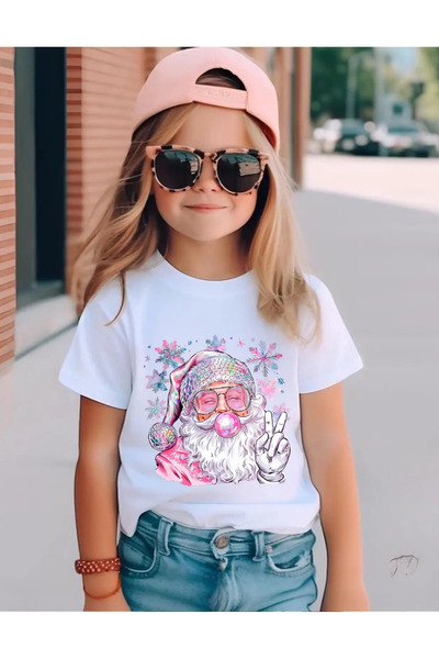 lovver Christmas Santa Christmas Design 100% Cotton Premium Print Kids T-Shir...