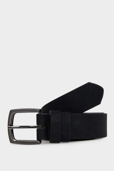 DeFacto Men's Rectangular Buckle Faux Leather Casual Belt G4438Axns