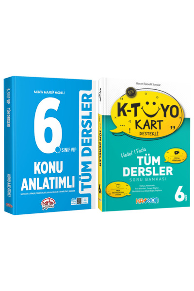Editör Yayınevi MEB Maarif Modeli 6. Sınıf Tüm Dersler Konu Anlatımlı+Tüm Der...