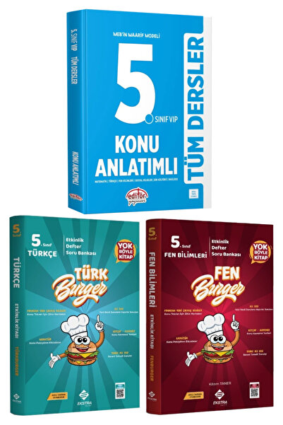 Editör Yayınevi MEB Maarif Modeli 5. Sınıf Tüm Dersler Konu Anlatımlı+Türk Bu...