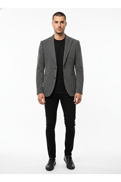 Presto Men's Slim Fit Gray Sports Jacket