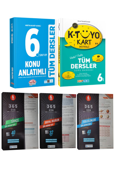 Editör Yayınevi MEB Maarif Modeli 6. Sınıf Tüm Dersler Konu Anlatımlı+Soru Ba...