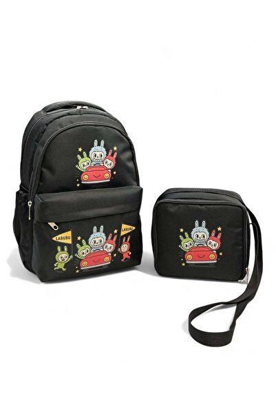 QİELL Rucsac de școală primară Labubulu de calitate, cu o versiune multicolor...