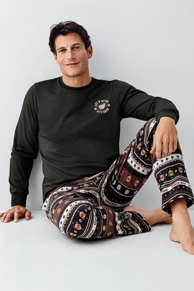 Pimody Family Pajamas Matching Father Son Pajama Set Women Men Kids Sleepwear Sold Individually