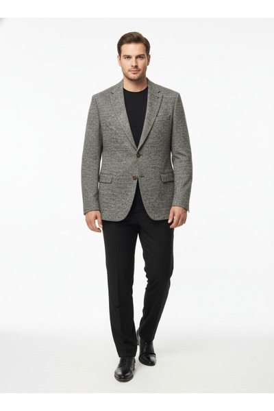 Umberto Men's Relaxed Fit Distressed Jacket