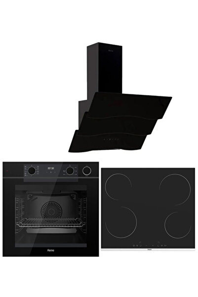Ferre STEAM PLUS SERİSİ 3LÜ CAM ANKASTRE SET (QEP64CS-MS261-D023)