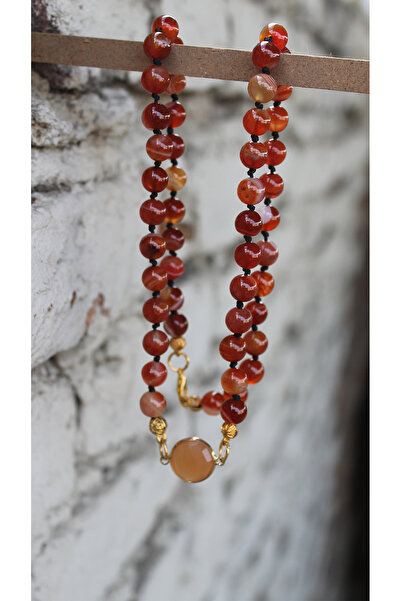 Esre Doğaltaş Takı Agate Natural Stone Grounding Necklace