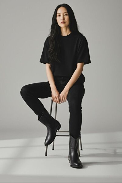 Fitbas 111862 014 Kadın Siyah Büyük Numara Bot