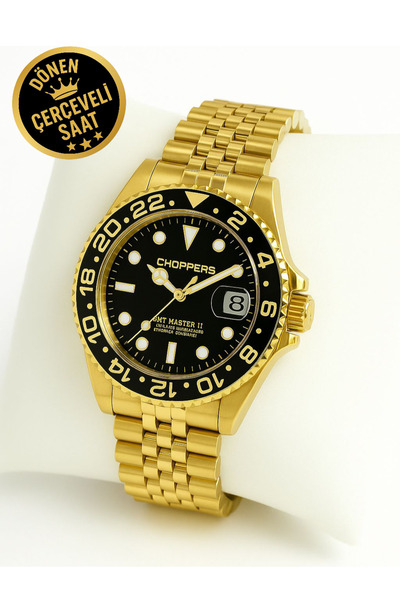 arpat time saat aksesuar Premium, Steel Case, Steel Strap, Men's Watch with Calendar.