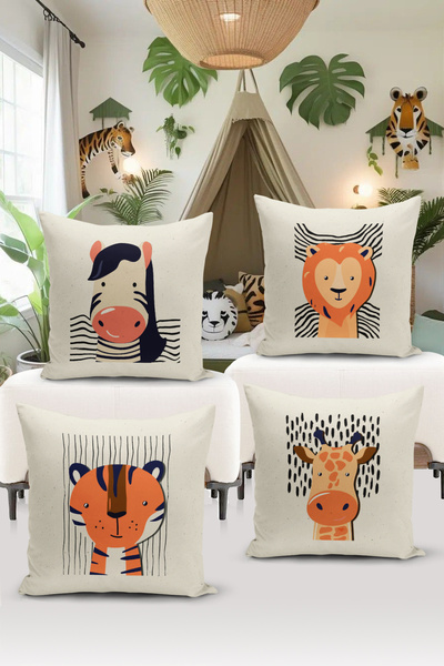 Filamente Set de huse de pernă 4 bucăți pentru cameră pentru copii imprimat digital