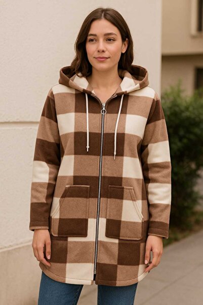 Tenra Women's Long Fleece Cardigan Wide Fit