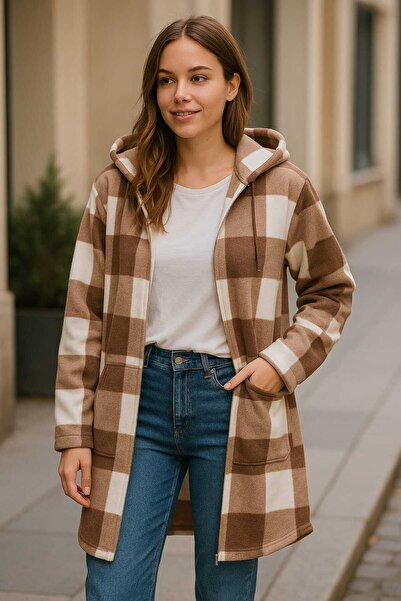 Tenra Women's Long Fleece Cardigan Wide Fit