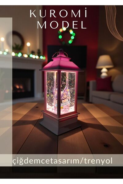 çiğdemcetasarım Model Kar Küresi- Işıklı, Pilli Dekoratif Lamba