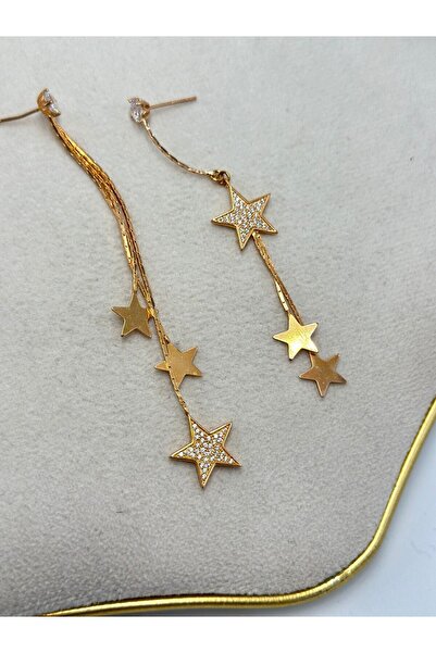 MyladyAccessoriess Dangling Star Earrings (Steel)