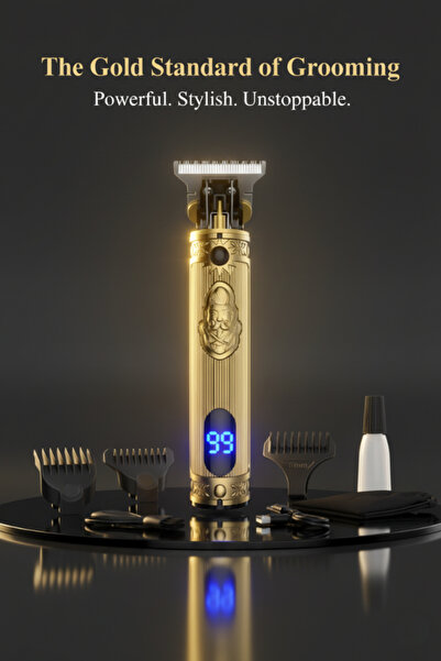 Kemei Beard & Hair Trimmer – Rechargeable Grooming Tool for Men with Precision Blades