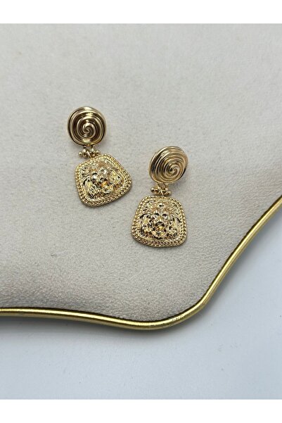 MyladyAccessoriess Dangling Lion Earrings (Steel)