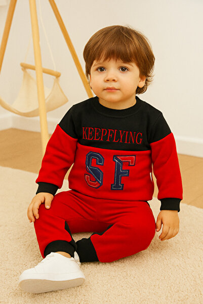 canmana kids&baby Σετ φλις με λεπτομέρεια κεντήματος SF