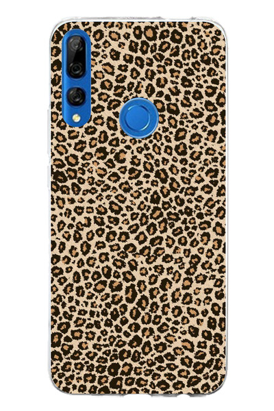 TechTree حافظة سيليكون مطبوع متوافقة مع هاتف هواوي Y9 برايم (2019) بتصميم الفهد