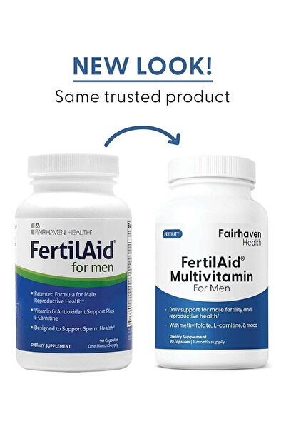FAIRHEAVEN HEALTH FertilAid Male Fertility Supplement - 90 Capsules