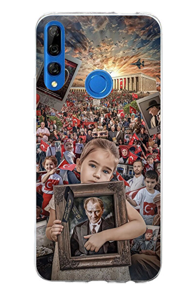 TechTree حافظة سيليكون متوافقة مع هاتف Honor 9X من Anıtkabir Atatürk Portrait...