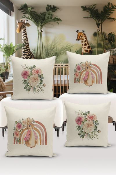 Filamente Set de huse de pernă 4 bucăți pentru cameră pentru copii imprimat d...