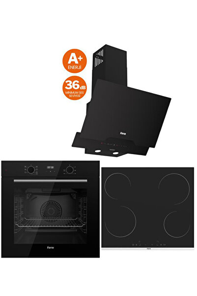 Ferre BLACK PLUS SERİSİ 3LÜ CAM ANKASTRE SET (QBL63CS-MS261-D063SA)