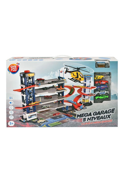 One Two Fun 4-етажен гараж със звук и осветление -