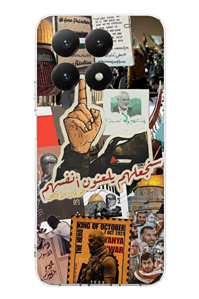 TechTree حافظة سيليكون متوافقة مع هاتف Xiaomi 15T PRO من فلسطين فريديتي مطبوع