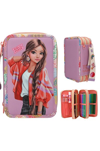 Top Model Three-Layer Pencil Case Girl Power