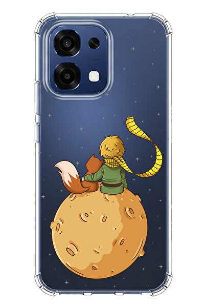 TechTree حافظة سيليكون متوافقة مع هاتف اوبو A6 برو بتصميم Little Prince Plane...