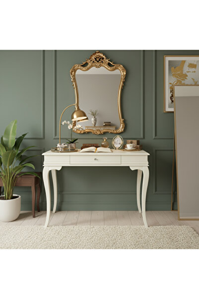 Wooding Mobilya 80 Cm Masif Rustik Krem Dresuar