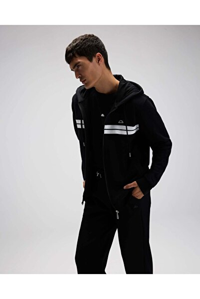 Ellesse Черна мъжка суитшърт с качулка Em617