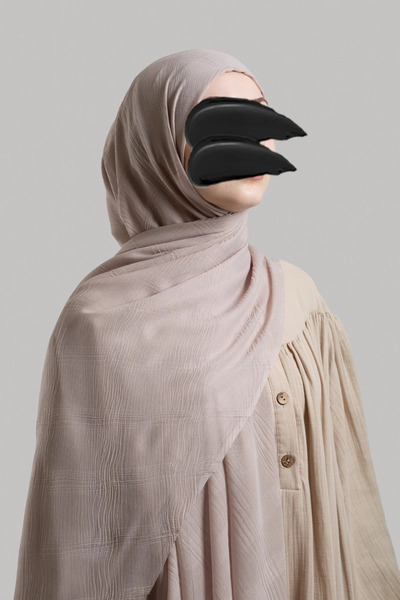 Lemaye Bohem Desen Müslin Şal - Menekşe