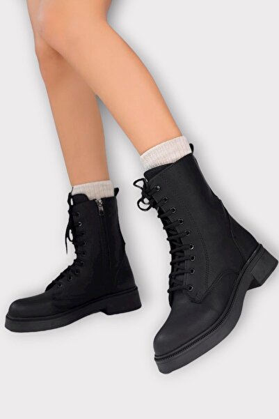 Liger Non-Slip Sole Zippered Boots Women's Boots Black - Black